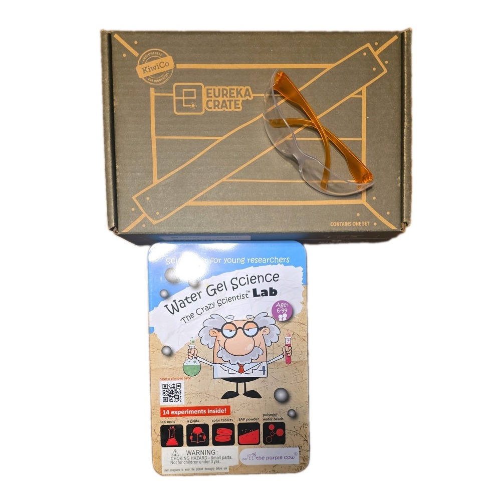 NEW 2 Science Kits for Kids Experiment Educational with Safety Glasses